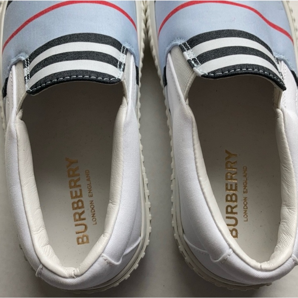 Burberry Striped Slip-On Sneakers - Picture 3 of 6